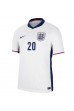 England Jarrod Bowen #20 Fotballdrakt Hjemme Klær EM 2024 Korte ermer
